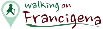 logo walking on francigena