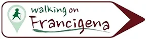 logo walking on francigena